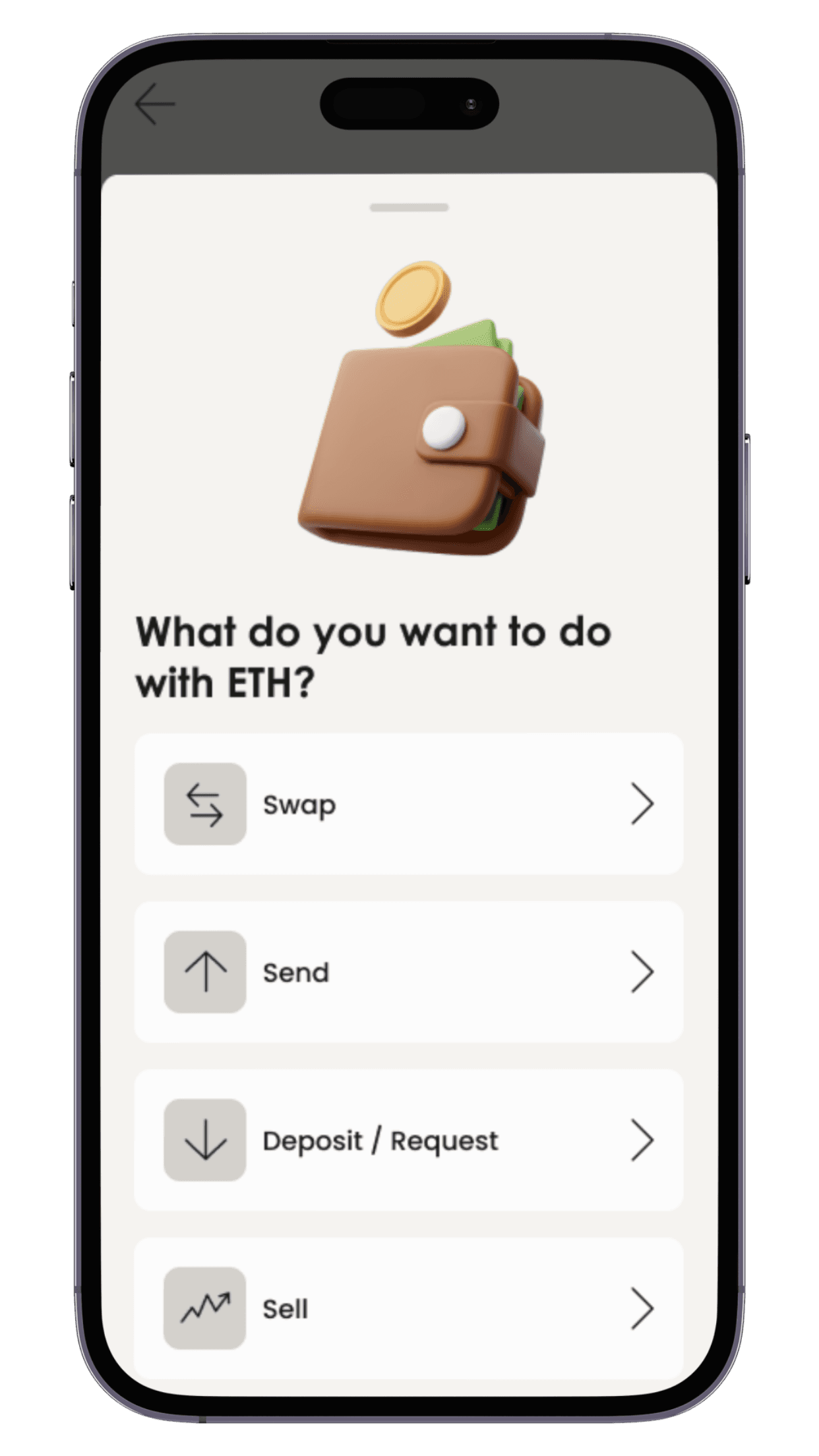 Bitalo Wallet App auf dem iPhone
